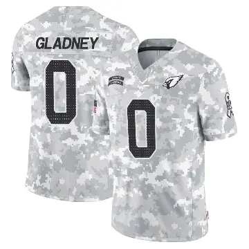 ＃0 Men's Jeff Gladney Arctic Camo Limited Arizona Cardinals 2024 Salute to Service Jersey