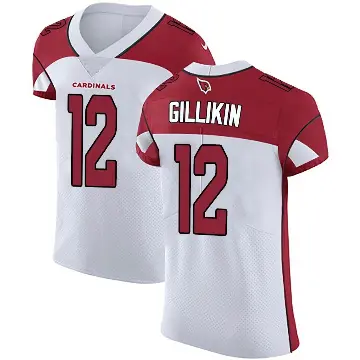 ＃12 Men's Blake Gillikin White Elite Arizona Cardinals Vapor Untouchable Jersey