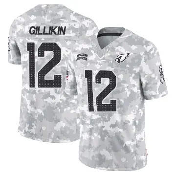 ＃12 Youth Blake Gillikin Arctic Camo Limited Arizona Cardinals 2024 Salute to Service Jersey