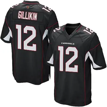 ＃12 Youth Blake Gillikin Black Game Arizona Cardinals Alternate Jersey