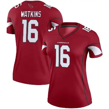 ＃16 Women's Quez Watkins Legend Arizona Cardinals Cardinal Jersey