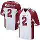 ＃2 Youth Mack Wilson Sr. White Game Arizona Cardinals Jersey