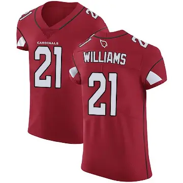 ＃21 Men's Garrett Williams Red Elite Arizona Cardinals Team Color Vapor Untouchable Jersey