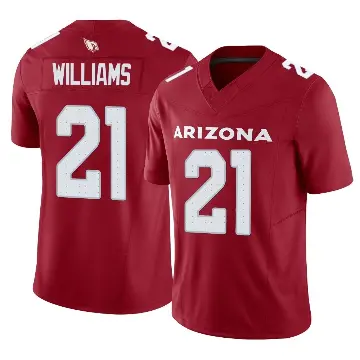 ＃21 Youth Garrett Williams Limited Arizona Cardinals Cardinal Vapor F.U.S.E. Jersey