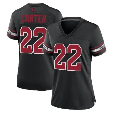 ＃22 Women's Michael Carter Black Game Arizona Cardinals 2nd Alternate Jersey
