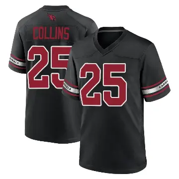 ＃25 Men's Zaven Collins Black Game Arizona Cardinals 2nd Alternate Jersey