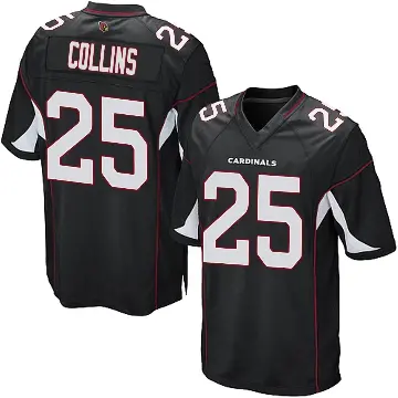 ＃25 Men's Zaven Collins Black Game Arizona Cardinals Alternate Jersey