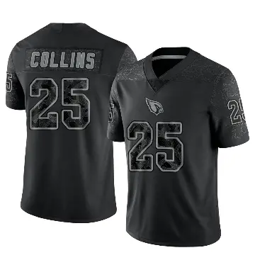 ＃25 Men's Zaven Collins Black Limited Arizona Cardinals Reflective Jersey