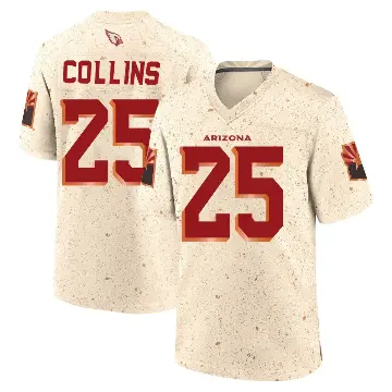 ＃25 Men's Zaven Collins Game Arizona Cardinals Natural 2025 Rivalries Collection Jersey