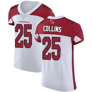 ＃25 Men's Zaven Collins White Elite Arizona Cardinals Vapor Untouchable Jersey