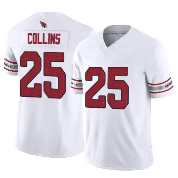 ＃25 Men's Zaven Collins White Limited Arizona Cardinals Vapor F.U.S.E. Jersey