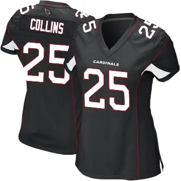 ＃25 Women's Zaven Collins Black Game Arizona Cardinals Alternate Jersey