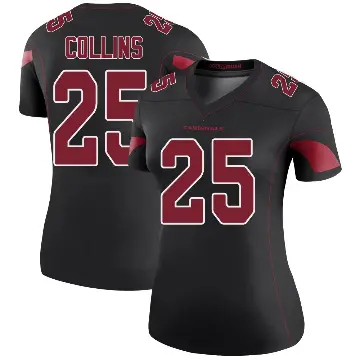 ＃25 Women's Zaven Collins Black Legend Arizona Cardinals Color Rush Jersey