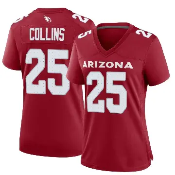 ＃25 Women's Zaven Collins Game Arizona Cardinals Cardinal Jersey
