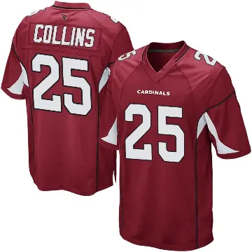 ＃25 Youth Zaven Collins Game Arizona Cardinals Cardinal Team Color Jersey