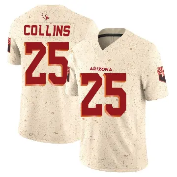 ＃25 Youth Zaven Collins Limited Arizona Cardinals Natural 2025 Rivalries Collection Jersey