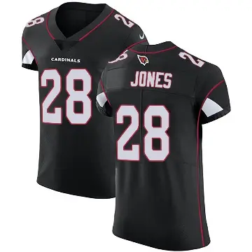 ＃28 Men's Elijah Jones Black Elite Arizona Cardinals Alternate Vapor Untouchable Jersey