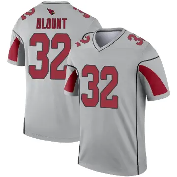 ＃32 Men's Joey Blount Legend Arizona Cardinals Inverted Silver Jersey