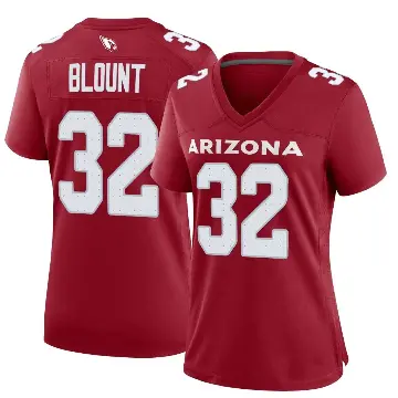 ＃32 Women's Joey Blount Game Arizona Cardinals Cardinal Jersey