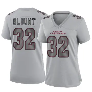 ＃32 Women's Joey Blount Gray Game Arizona Cardinals Atmosphere Fashion Jersey