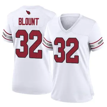 ＃32 Women's Joey Blount White Game Arizona Cardinals Jersey