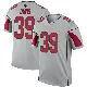 ＃39 Men's Jaden Davis Legend Arizona Cardinals Inverted Silver Jersey