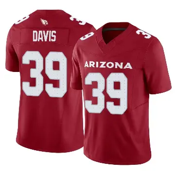＃39 Youth Jaden Davis Limited Arizona Cardinals Cardinal Vapor F.U.S.E. Jersey