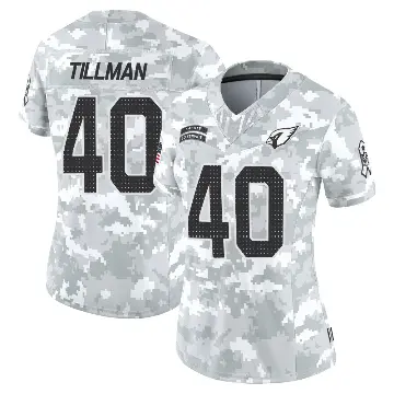 ＃40 Women's Pat Tillman Arctic Camo Limited Arizona Cardinals 2024 Salute to Service Jersey