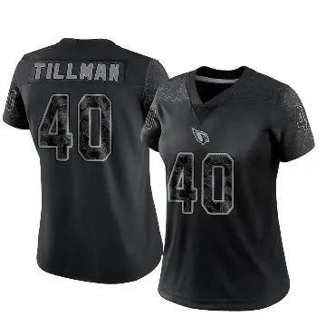 ＃40 Women's Pat Tillman Black Limited Arizona Cardinals Reflective Jersey