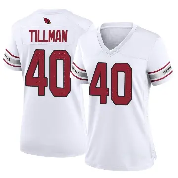 ＃40 Women's Pat Tillman White Game Arizona Cardinals Jersey