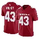 ＃43 Men's Mykal Walker Limited Arizona Cardinals Cardinal Vapor F.U.S.E. Jersey