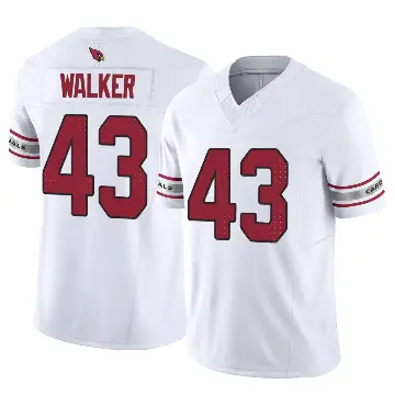 ＃43 Men's Mykal Walker White Limited Arizona Cardinals Vapor F.U.S.E. Jersey