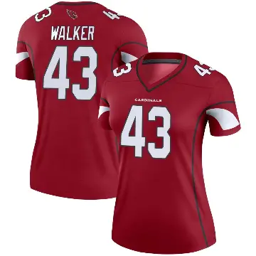 ＃43 Women's Mykal Walker Legend Arizona Cardinals Cardinal Jersey