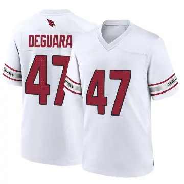 ＃47 Men's Josiah Deguara White Game Arizona Cardinals Jersey