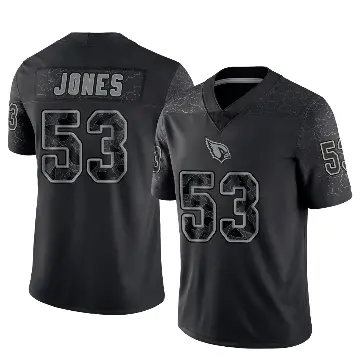 ＃53 Men's Vi Jones Black Limited Arizona Cardinals Reflective Jersey