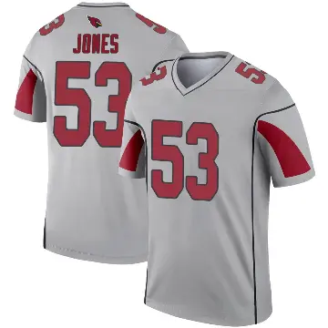 ＃53 Men's Vi Jones Legend Arizona Cardinals Inverted Silver Jersey