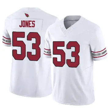 ＃53 Men's Vi Jones White Limited Arizona Cardinals Vapor F.U.S.E. Jersey