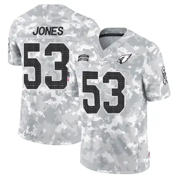 ＃53 Youth Vi Jones Arctic Camo Limited Arizona Cardinals 2024 Salute to Service Jersey