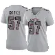 ＃57 Women's Keshawn Banks Gray Game Arizona Cardinals Atmosphere Fashion Jersey