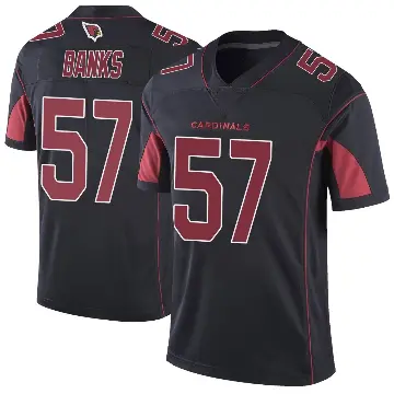 ＃57 Youth Keshawn Banks Black Limited Arizona Cardinals Color Rush Vapor Untouchable Jersey