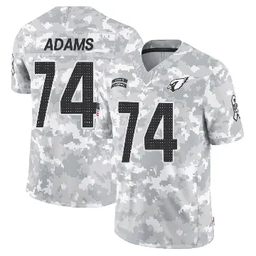 ＃74 Men's Isaiah Adams Arctic Camo Limited Arizona Cardinals 2024 Salute to Service Jersey