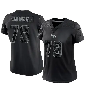 ＃79 Women's Matthew Jones Black Limited Arizona Cardinals Reflective Jersey