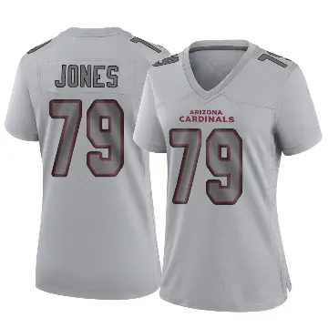 ＃79 Women's Matthew Jones Gray Game Arizona Cardinals Atmosphere Fashion Jersey