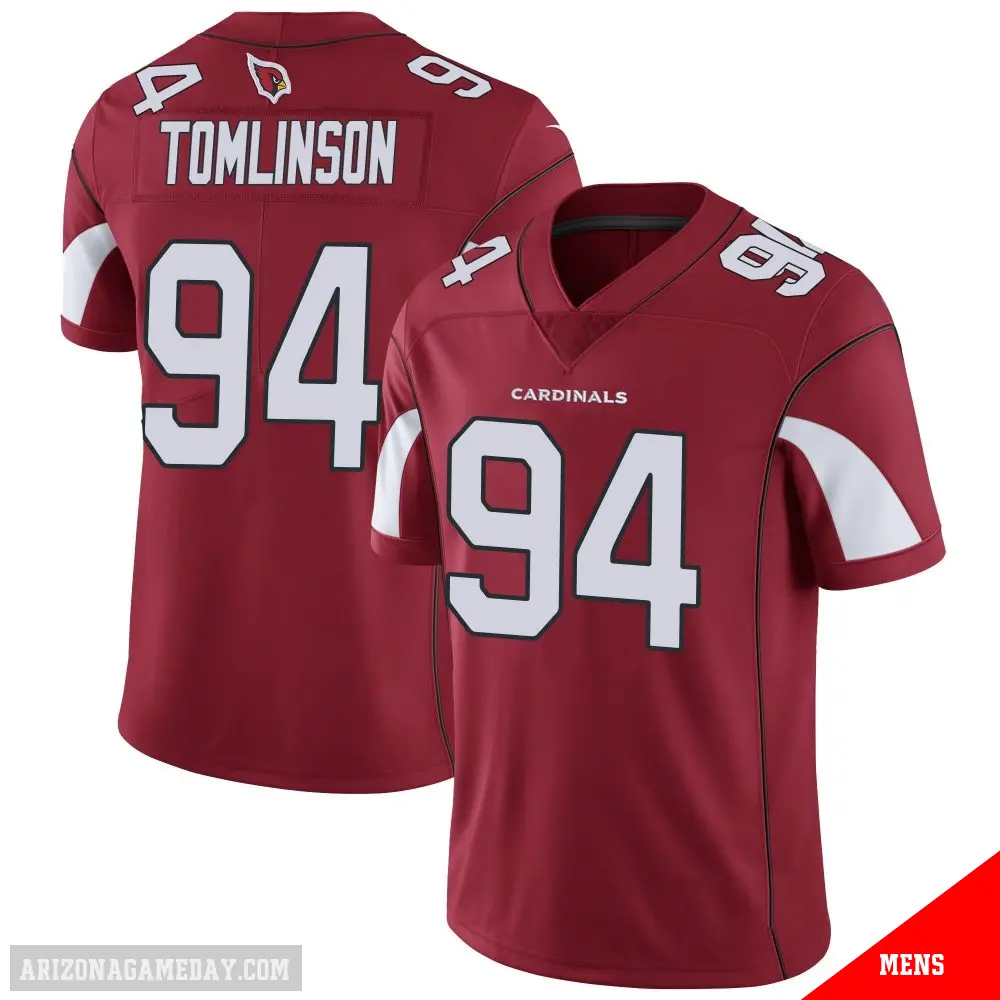 ＃94 Men's Dalvin Tomlinson Limited Arizona Cardinals Cardinal Team Color Vapor Untouchable Jersey