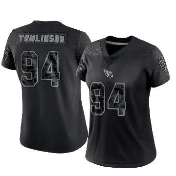 ＃94 Women's Dalvin Tomlinson Black Limited Arizona Cardinals Reflective Jersey
